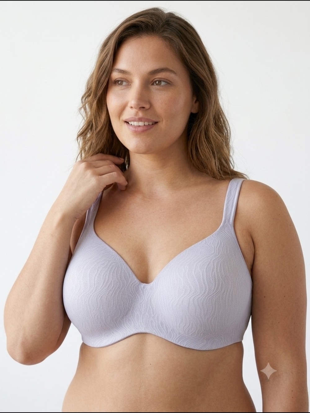 Deesse Lingerie Womens Everyday Wireless T-Shirt Bra Lavender